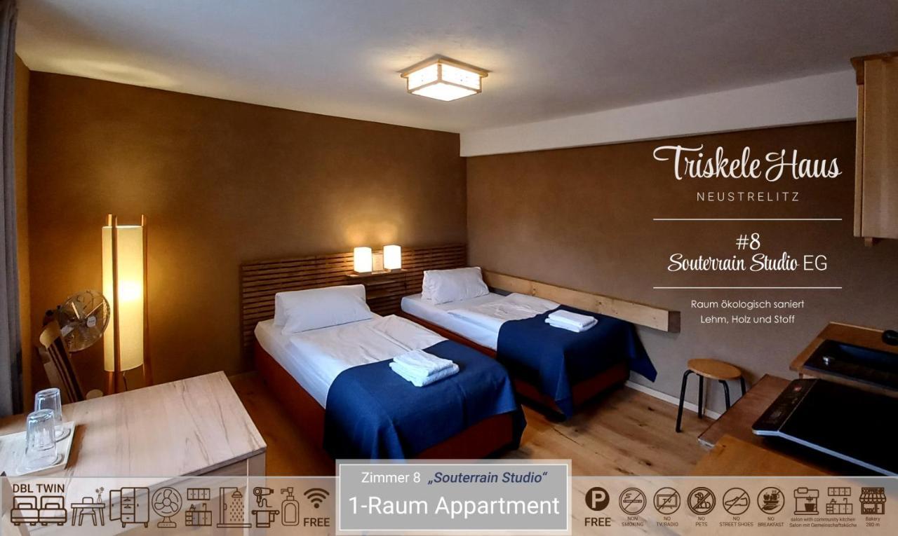 Triskele Haus - Oekologisches Gaestehaus Der Heilstaette Strelitz นอยชเตรลิทซ์ ภายนอก รูปภาพ